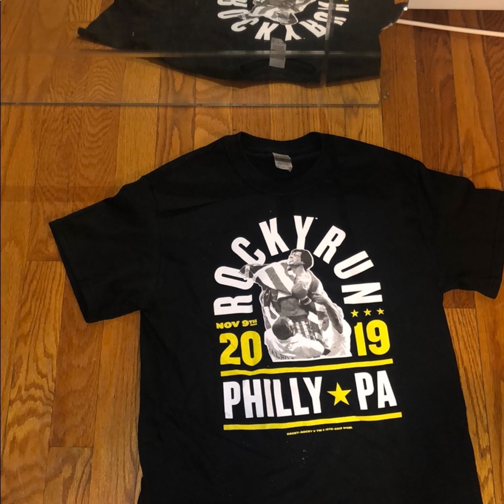 black t-shirt